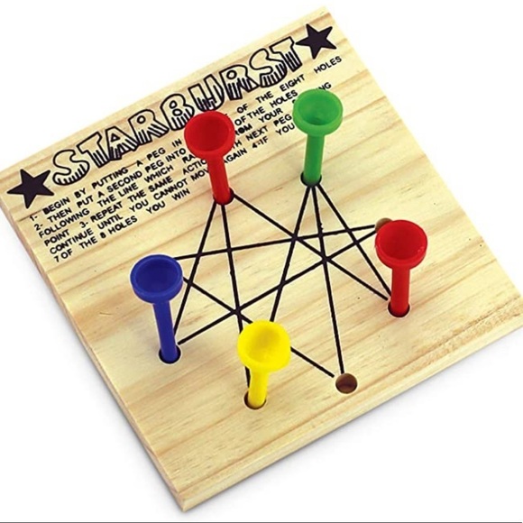 Classic Wood Peg Games 7-in-1 By FineLife NEW - Picture 4 of 8